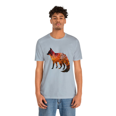 Autumn Fox Silhouette - Short Sleeve Tee